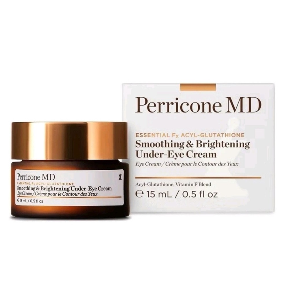 Perricone MD Smoothing & Brightening Under Eye Cream 0.5 oz Fx Acyl-Glutathione